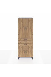 Arges Dolap 4 Raflı 3 Çekmeceli 4 Kapaklı 88x30x243 - S33M269V6A