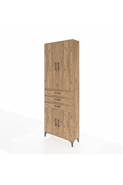 Arges Dolap 4 Raflı 3 Çekmeceli 4 Kapaklı 88x30x243 - S33M269V9A