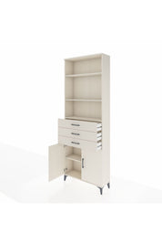 Arges Dolap 4 Raflı 3 Çekmeceli 2 Kapaklı 88x30x243 - S33M270V1A