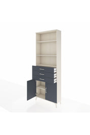 Arges Dolap 4 Raflı 3 Çekmeceli 2 Kapaklı 88x30x243 - S33M270V2A
