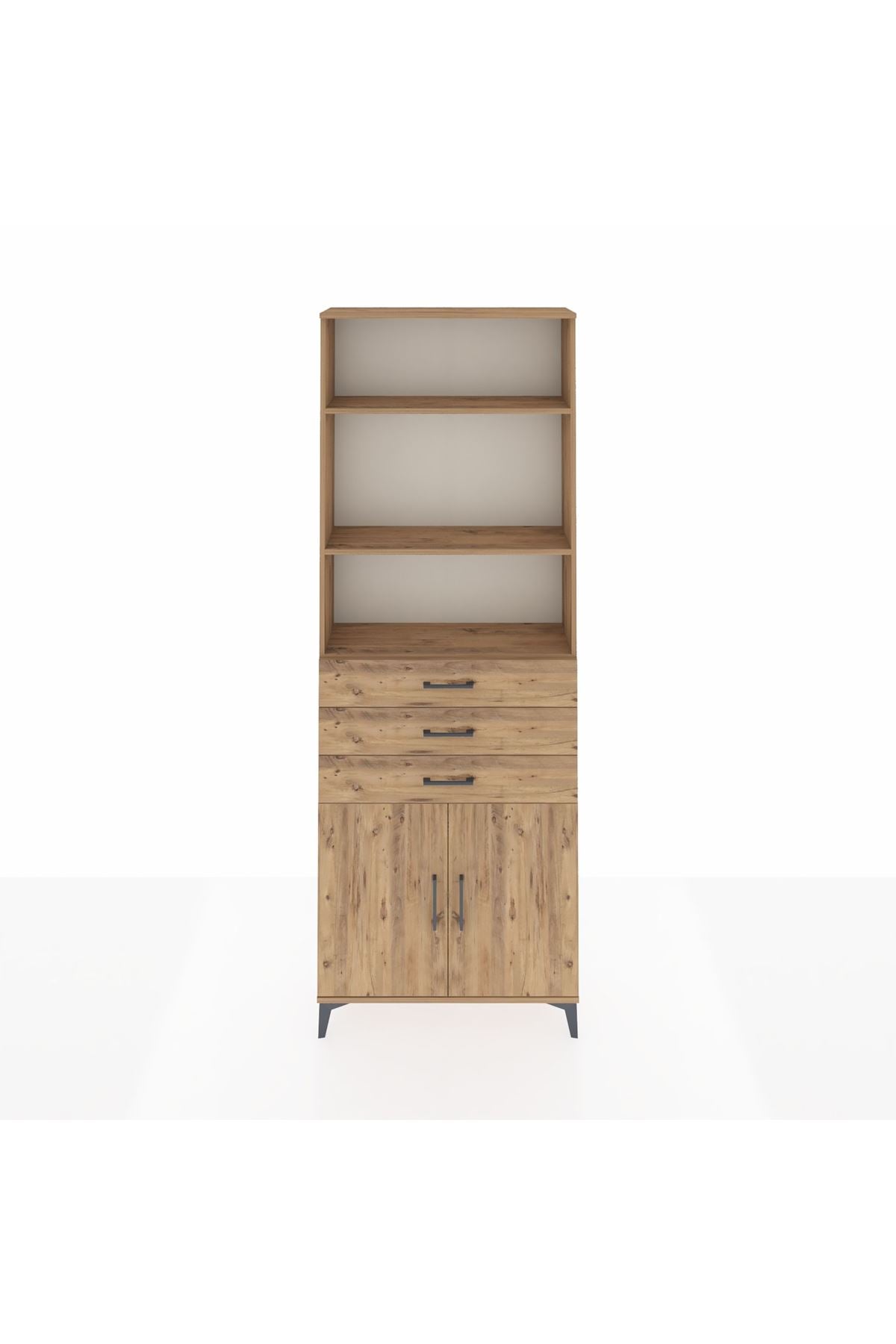 Arges Dolap 4 Raflı 3 Çekmeceli 2 Kapaklı 88x30x243 - S33M270V9A