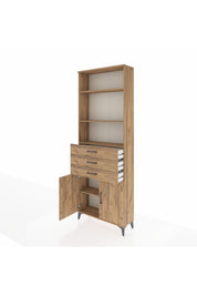 Arges Dolap 4 Raflı 3 Çekmeceli 2 Kapaklı 88x30x243 - S33M270V9A