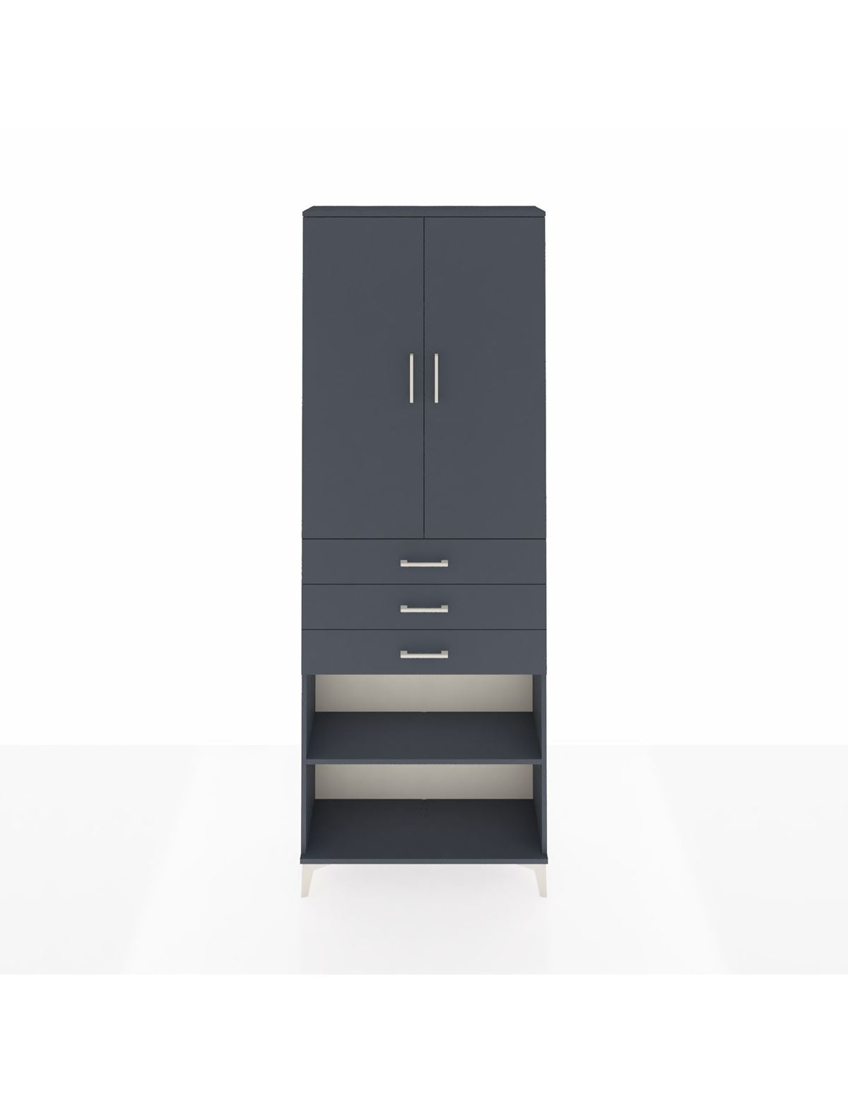 Arges Dolap 4 Raflı 3 Çekmeceli 2 Kapaklı 88x30x243 - S33M271V5A