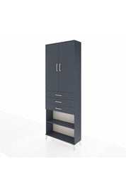 Arges Dolap 4 Raflı 3 Çekmeceli 2 Kapaklı 88x30x243 - S33M271V5A