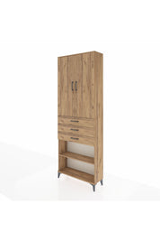 Arges Dolap 4 Raflı 3 Çekmeceli 2 Kapaklı 88x30x243 - S33M271V9A