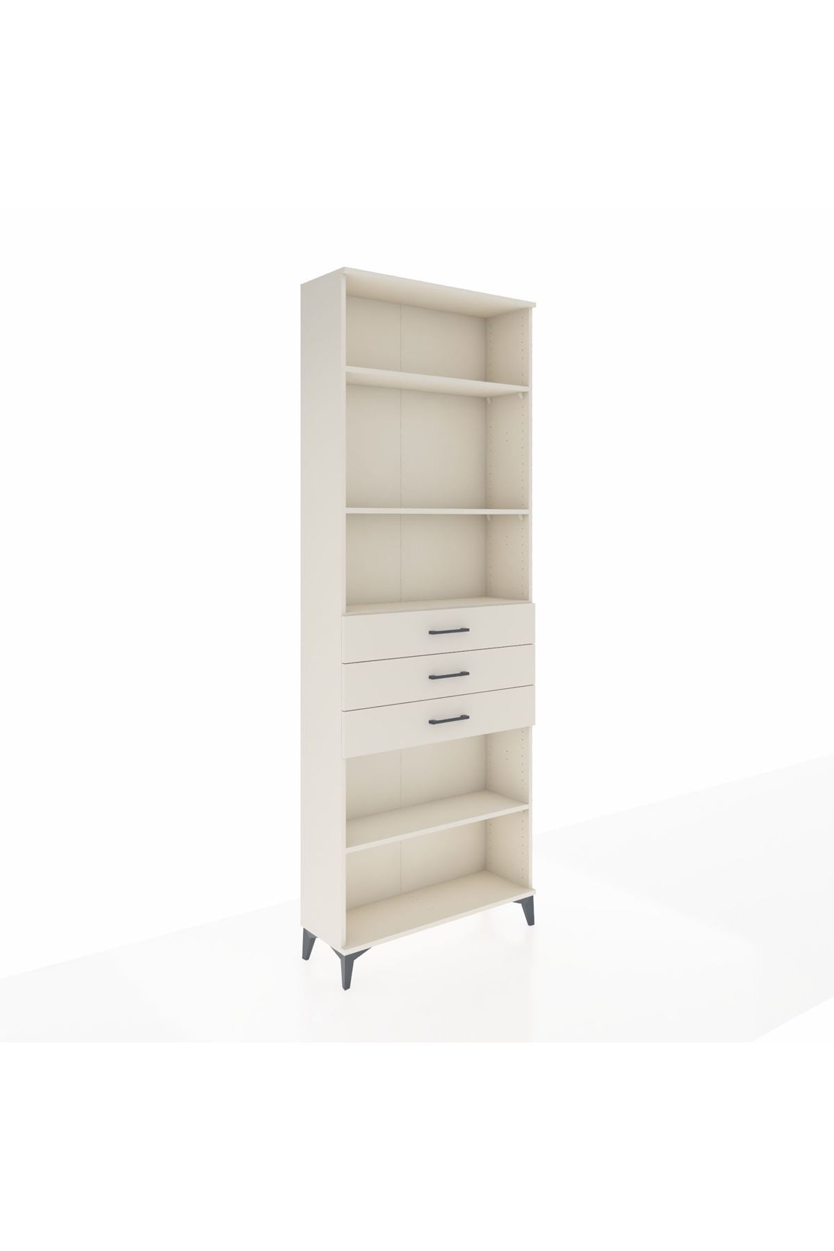 Arges Dolap 4 Raflı 3 Çekmeceli 88x30x243 - S33M272V1A