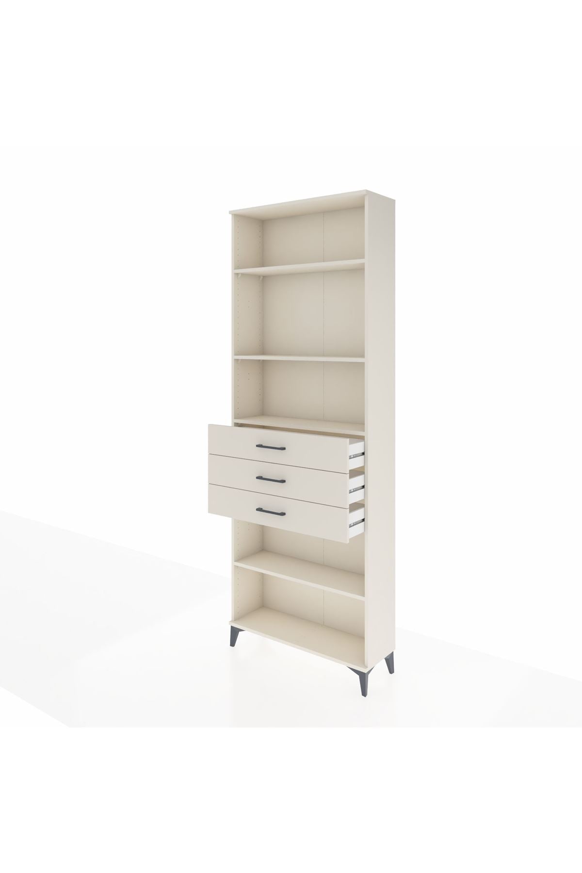 Arges Dolap 4 Raflı 3 Çekmeceli 88x30x243 - S33M272V1A