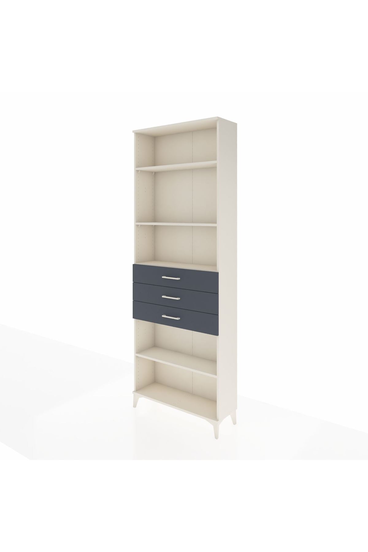 Arges Dolap 4 Raflı 3 Çekmeceli 88x30x243 - S33M272V2A