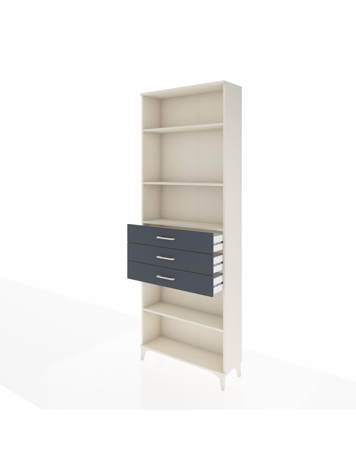 Arges Dolap 4 Raflı 3 Çekmeceli 88x30x243 - S33M272V2A