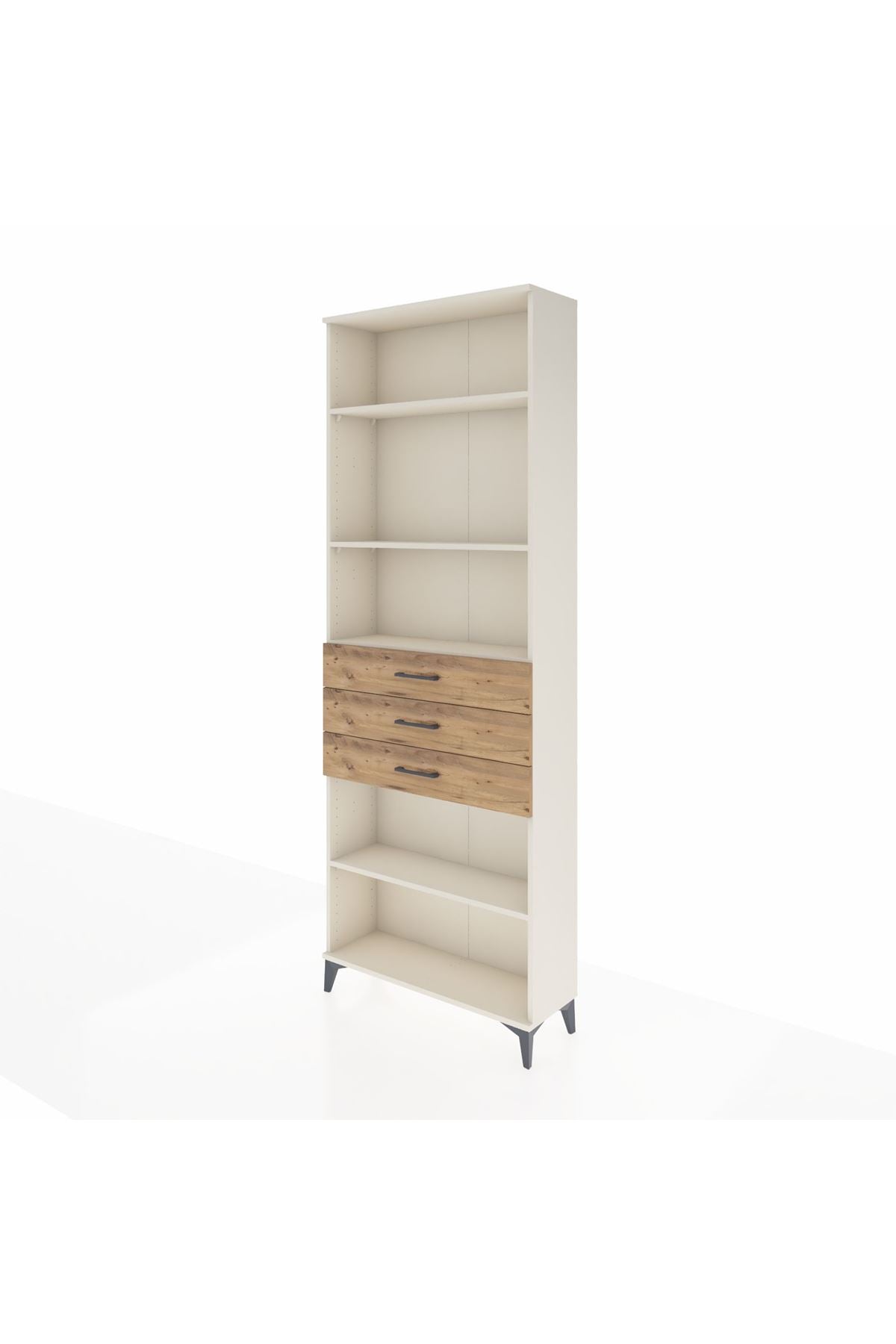 Arges Dolap 4 Raflı 3 Çekmeceli 88x30x243 - S33M272V3A