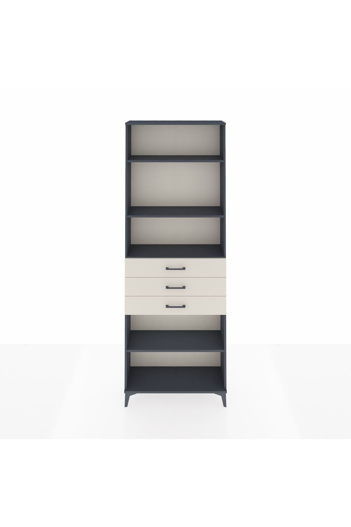 Arges Dolap 4 Raflı 3 Çekmeceli 88x30x243 - S33M272V4A