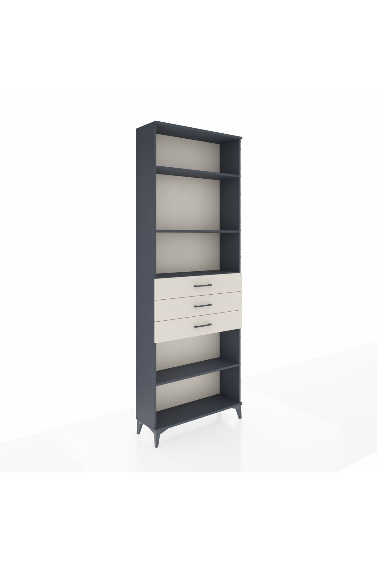 Arges Dolap 4 Raflı 3 Çekmeceli 88x30x243 - S33M272V4A
