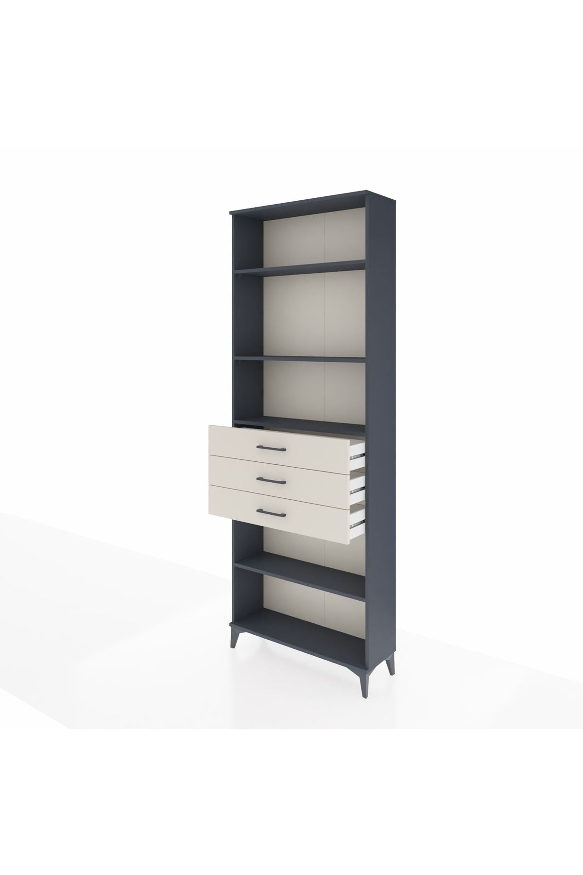 Arges Dolap 4 Raflı 3 Çekmeceli 88x30x243 - S33M272V4A