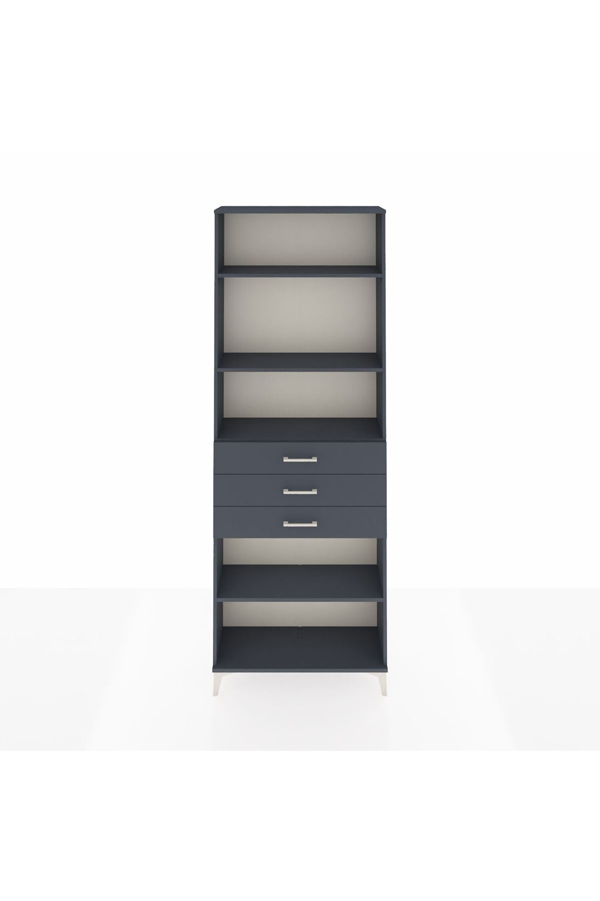 Arges Dolap 4 Raflı 3 Çekmeceli 88x30x243 - S33M272V5A