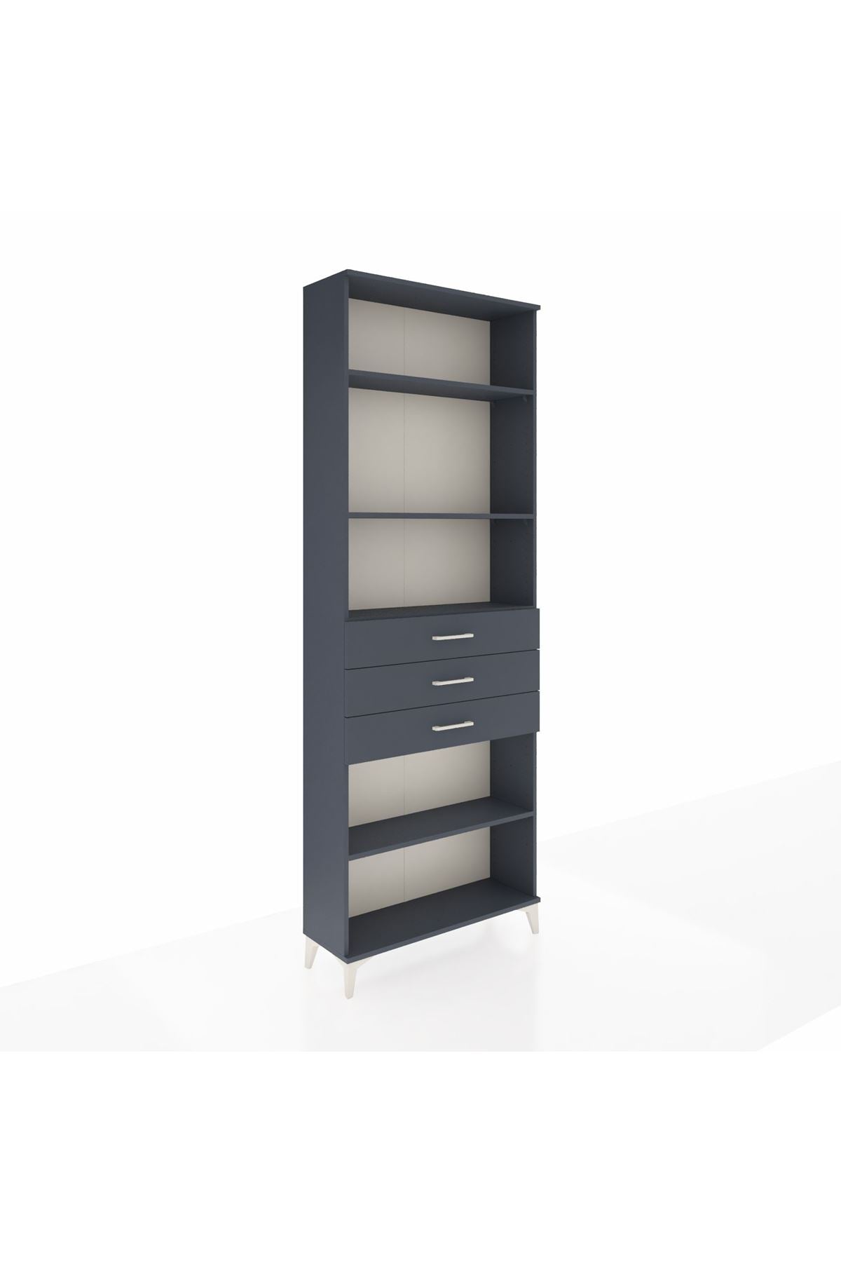 Arges Dolap 4 Raflı 3 Çekmeceli 88x30x243 - S33M272V5A