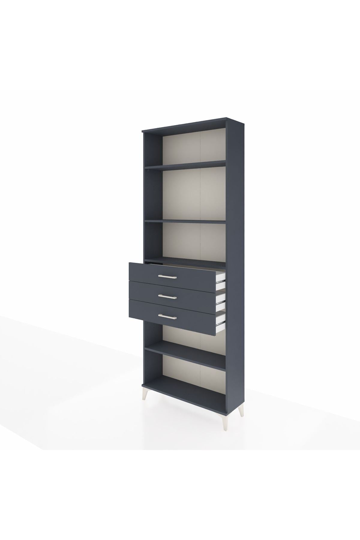 Arges Dolap 4 Raflı 3 Çekmeceli 88x30x243 - S33M272V5A