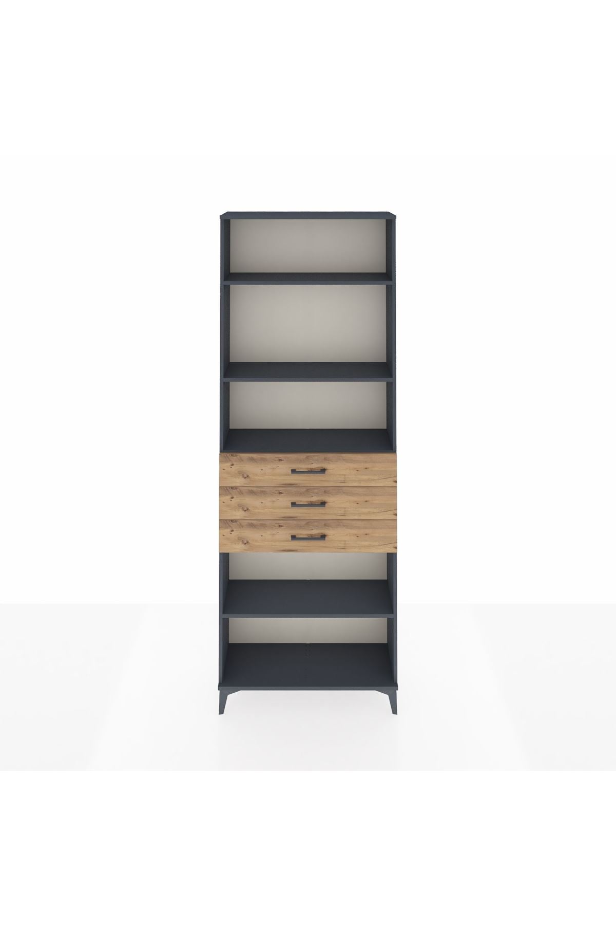 Arges Dolap 4 Raflı 3 Çekmeceli 88x30x243 - S33M272V6A