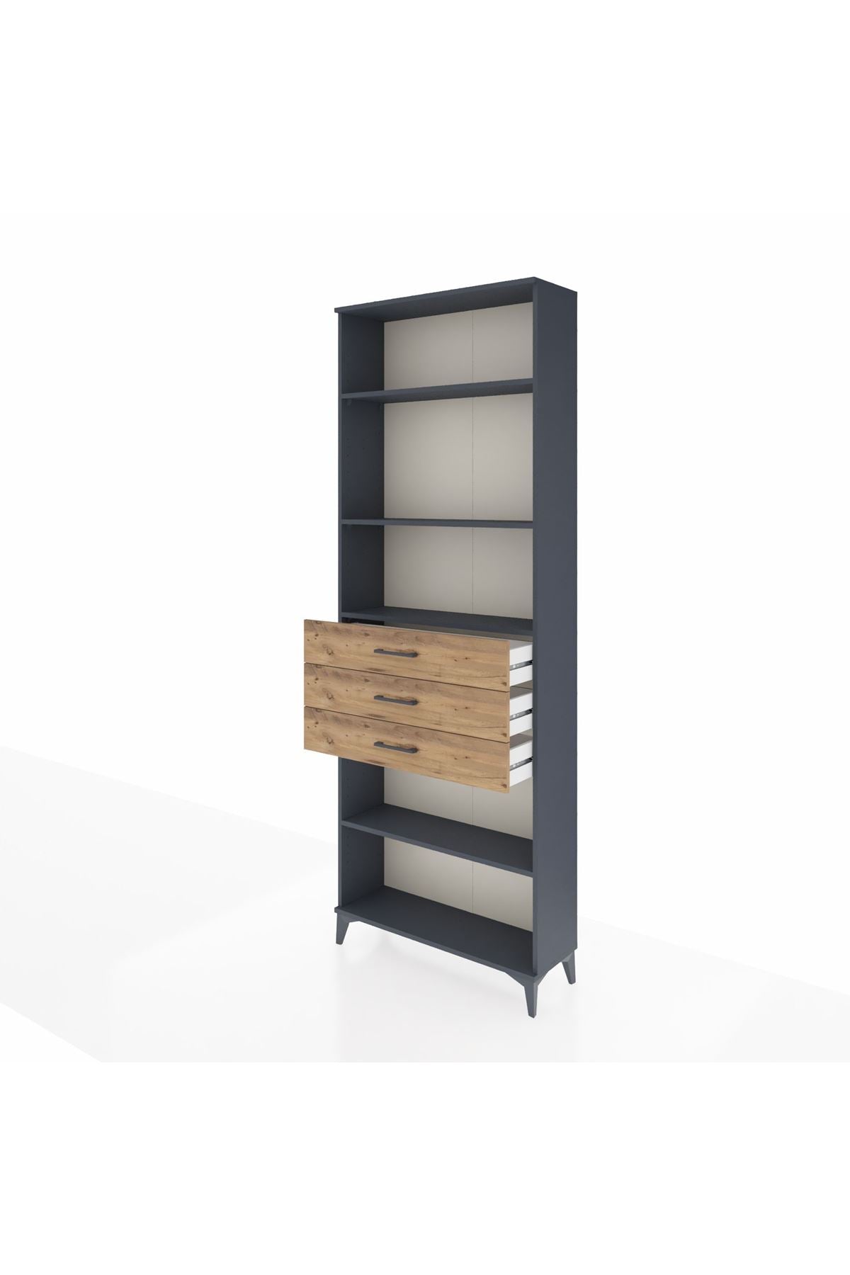 Arges Dolap 4 Raflı 3 Çekmeceli 88x30x243 - S33M272V6A