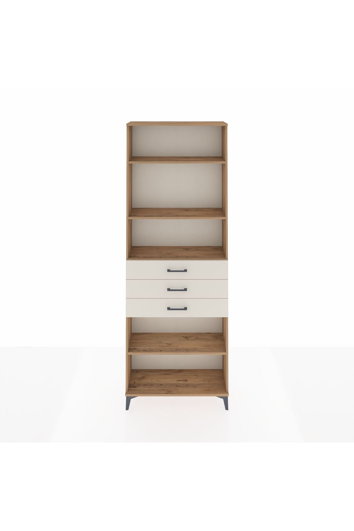 Arges Dolap 4 Raflı 3 Çekmeceli 88x30x243 - S33M272V7A