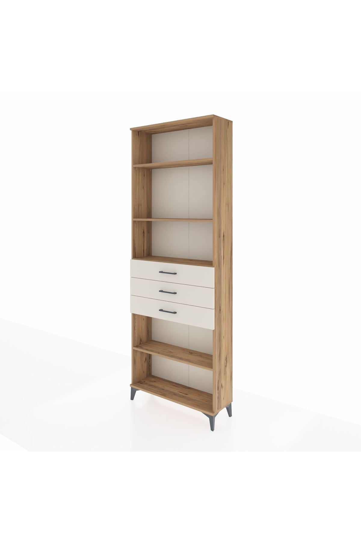 Arges Dolap 4 Raflı 3 Çekmeceli 88x30x243 - S33M272V7A