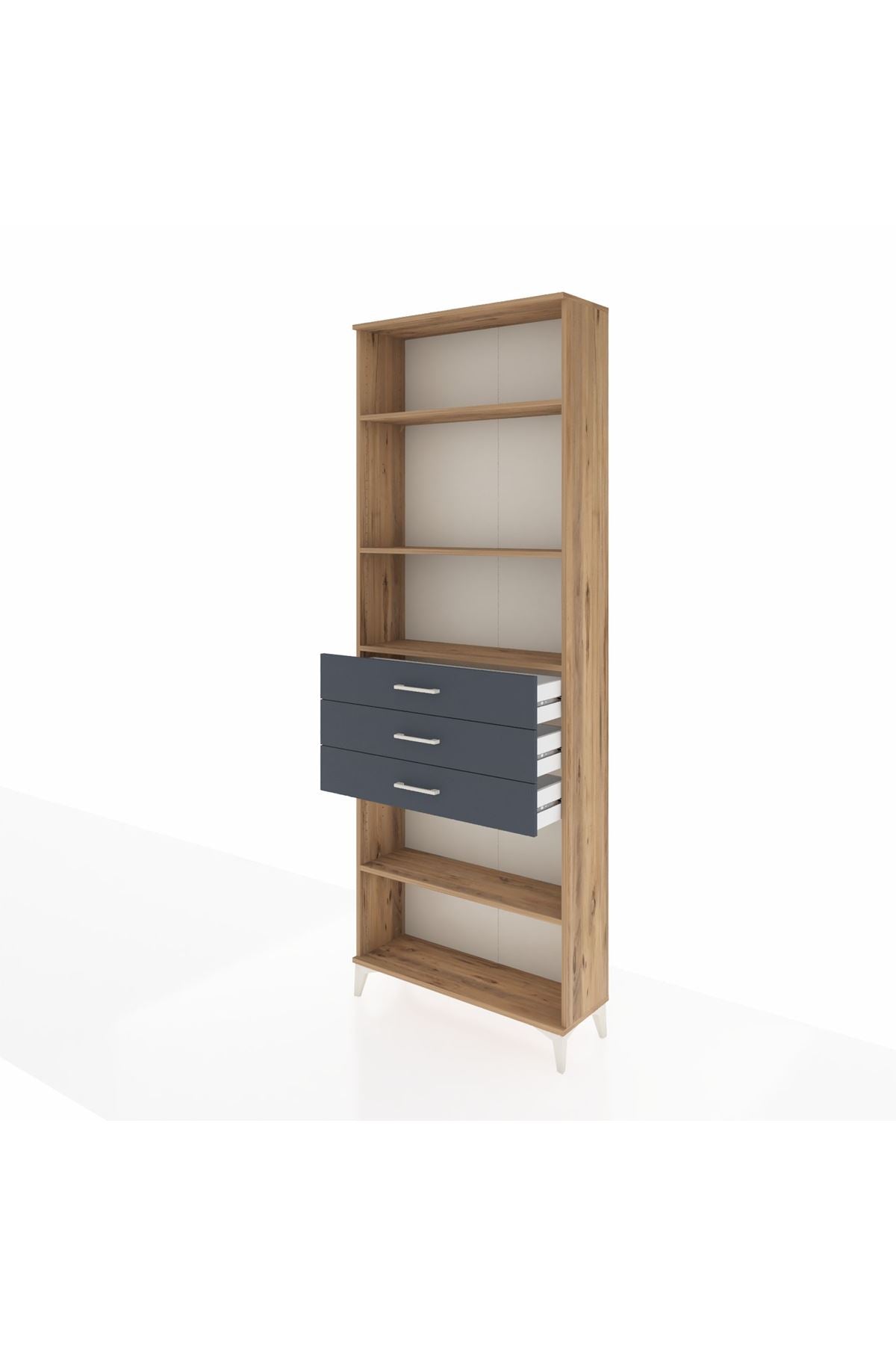 Arges Dolap 4 Raflı 3 Çekmeceli 88x30x243 - S33M272V8A