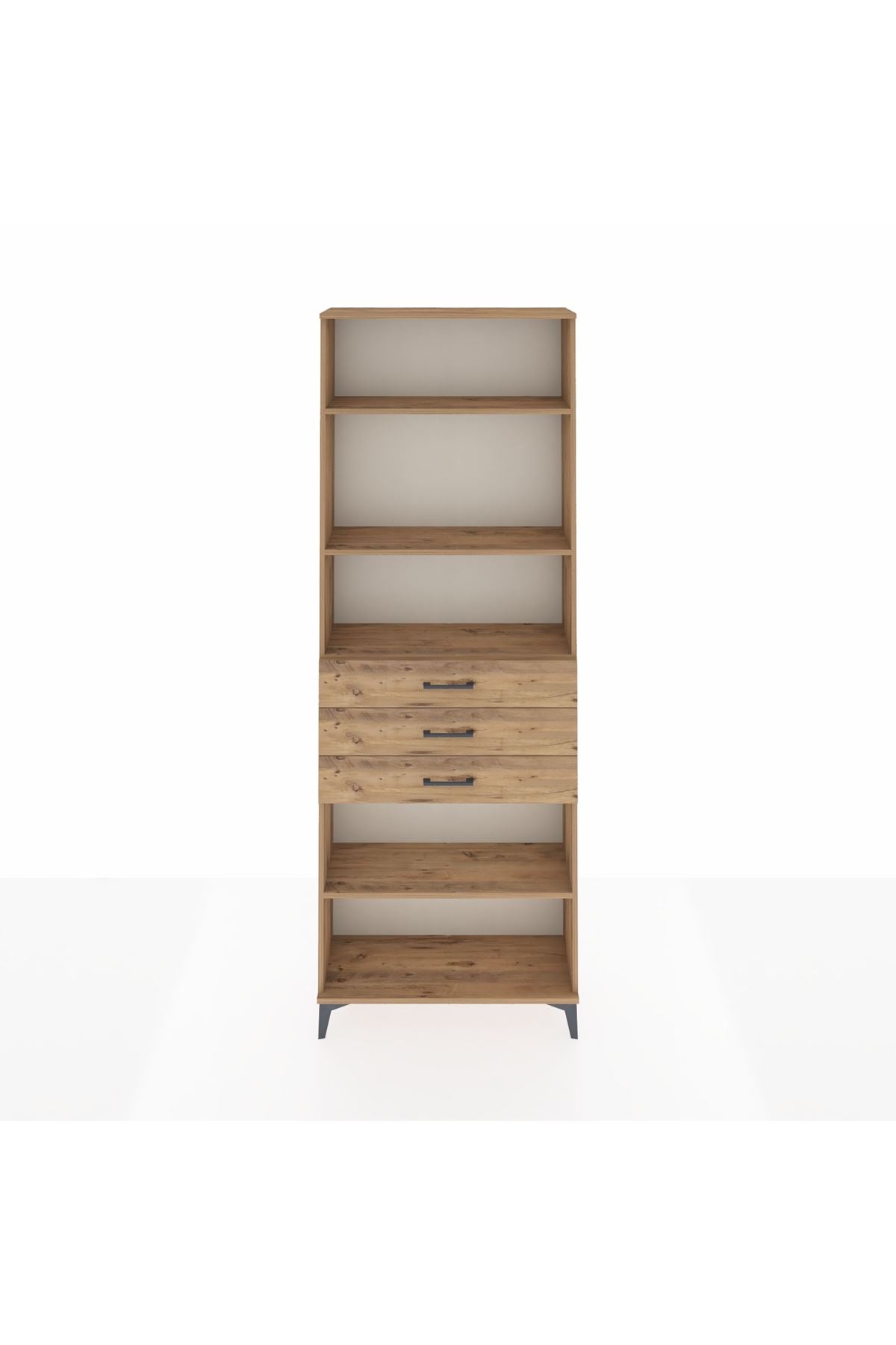 Arges Dolap 4 Raflı 3 Çekmeceli 88x30x243 - S33M272V9A