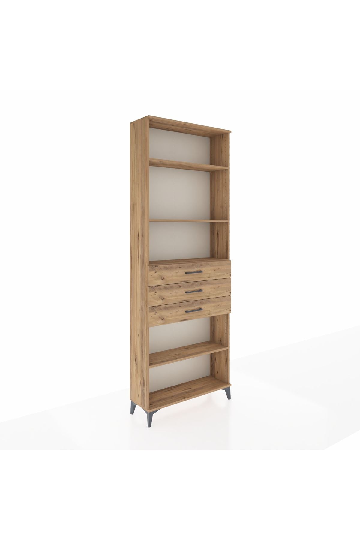 Arges Dolap 4 Raflı 3 Çekmeceli 88x30x243 - S33M272V9A