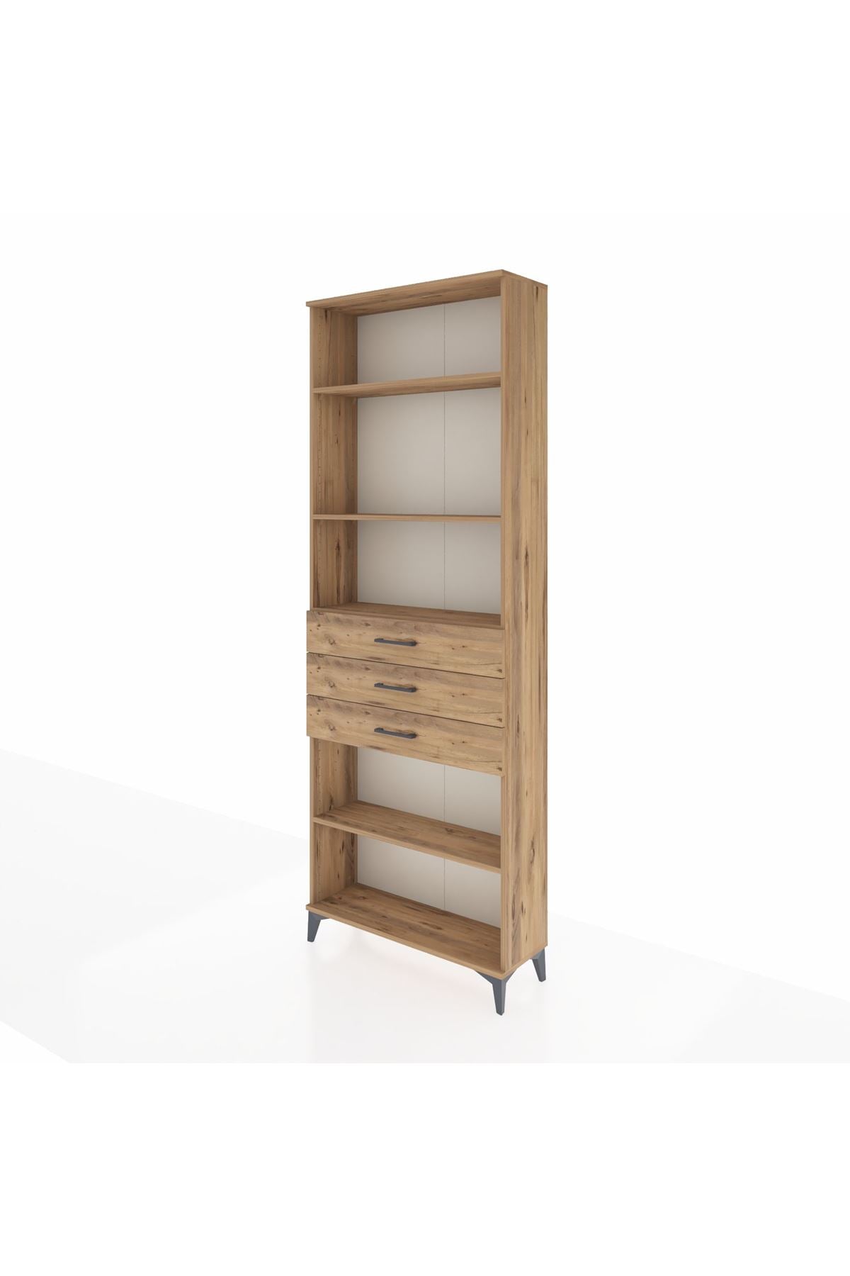 Arges Dolap 4 Raflı 3 Çekmeceli 88x30x243 - S33M272V9A