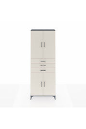 Arges Dolap 4 Raflı 3 Çekmeceli 4 Kapaklı 88x30x243 - S33M273V4A