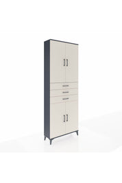 Arges Dolap 4 Raflı 3 Çekmeceli 4 Kapaklı 88x30x243 - S33M273V4A