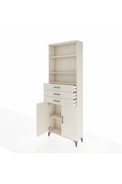 Arges Dolap 4 Raflı 3 Çekmeceli 2 Kapaklı 88x30x243 - S33M274V1A