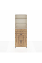 Arges Dolap 4 Raflı 3 Çekmeceli 2 Kapaklı 88x30x243 - S33M274V3A