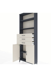 Arges Dolap 4 Raflı 3 Çekmeceli 2 Kapaklı 88x30x243 - S33M274V4A