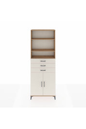 Arges Dolap 4 Raflı 3 Çekmeceli 2 Kapaklı 88x30x243 - S33M274V7A