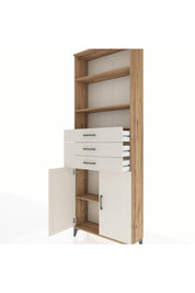 Arges Dolap 4 Raflı 3 Çekmeceli 2 Kapaklı 88x30x243 - S33M274V7A