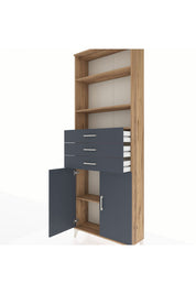 Arges Dolap 4 Raflı 3 Çekmeceli 2 Kapaklı 88x30x243 - S33M274V8A