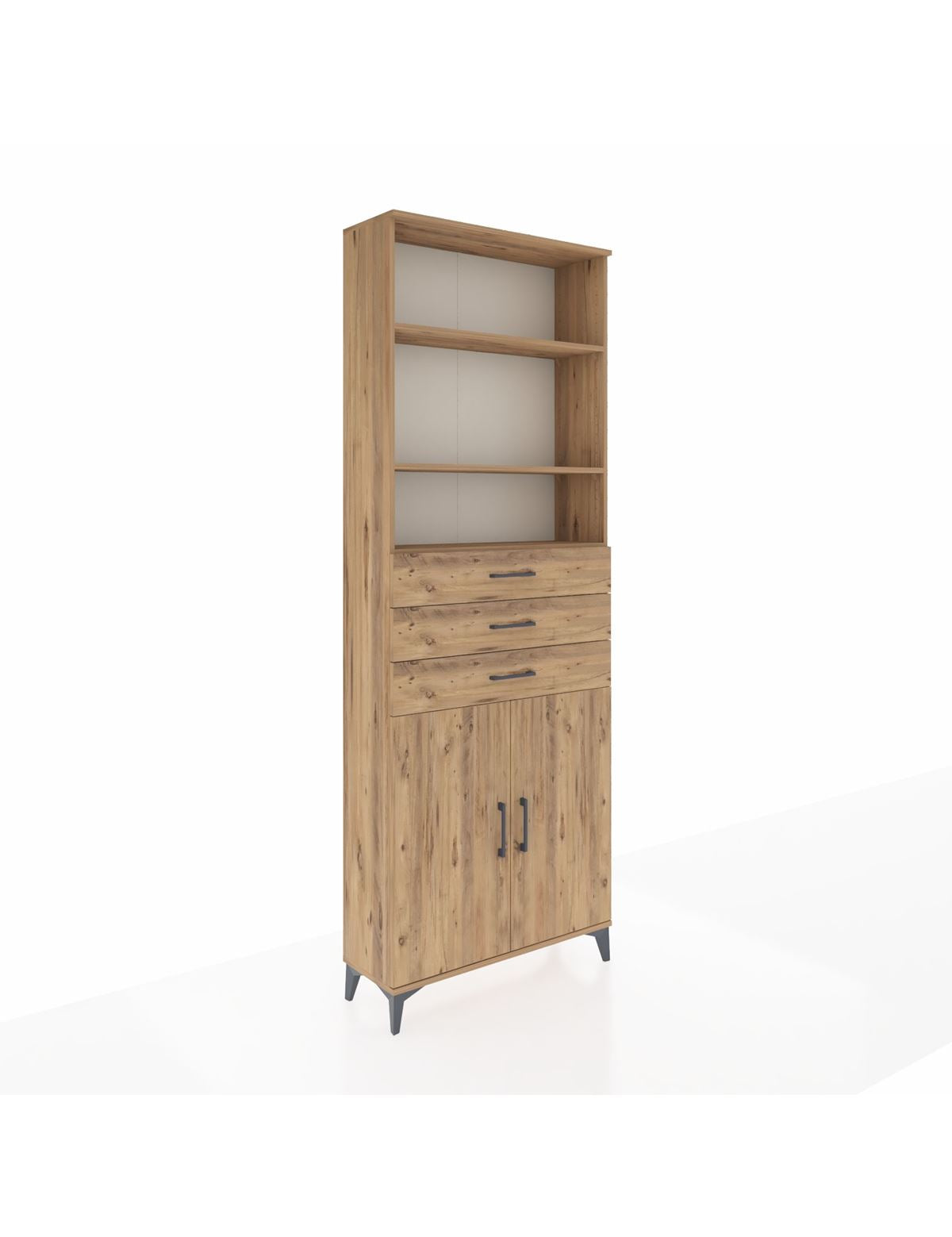 Arges Dolap 4 Raflı 3 Çekmeceli 2 Kapaklı 88x30x243 - S33M274V9A