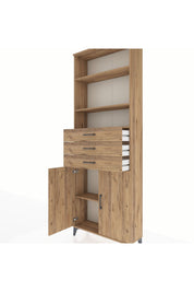 Arges Dolap 4 Raflı 3 Çekmeceli 2 Kapaklı 88x30x243 - S33M274V9A