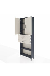Arges Dolap 4 Raflı 3 Çekmeceli 2 Kapaklı 88x30x243 - S33M275V4A