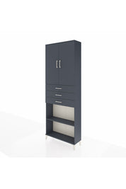 Arges Dolap 4 Raflı 3 Çekmeceli 2 Kapaklı 88x30x243 - S33M275V5A