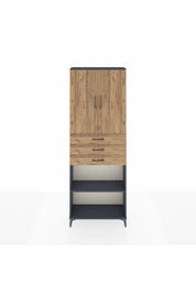 Arges Dolap 4 Raflı 3 Çekmeceli 2 Kapaklı 88x30x243 - S33M275V6A