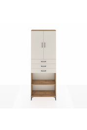 Arges Dolap 4 Raflı 3 Çekmeceli 2 Kapaklı 88x30x243 - S33M275V7A