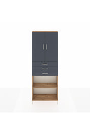 Arges Dolap 4 Raflı 3 Çekmeceli 2 Kapaklı 88x30x243 - S33M275V8A