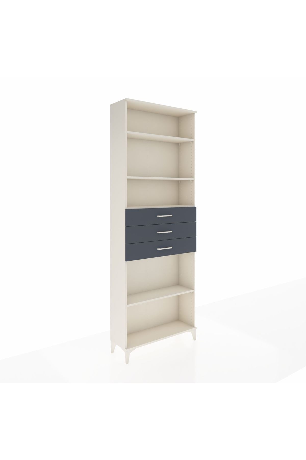 Arges Dolap 4 Raflı 3 Çekmeceli 88x30x243 - S33M276V2A