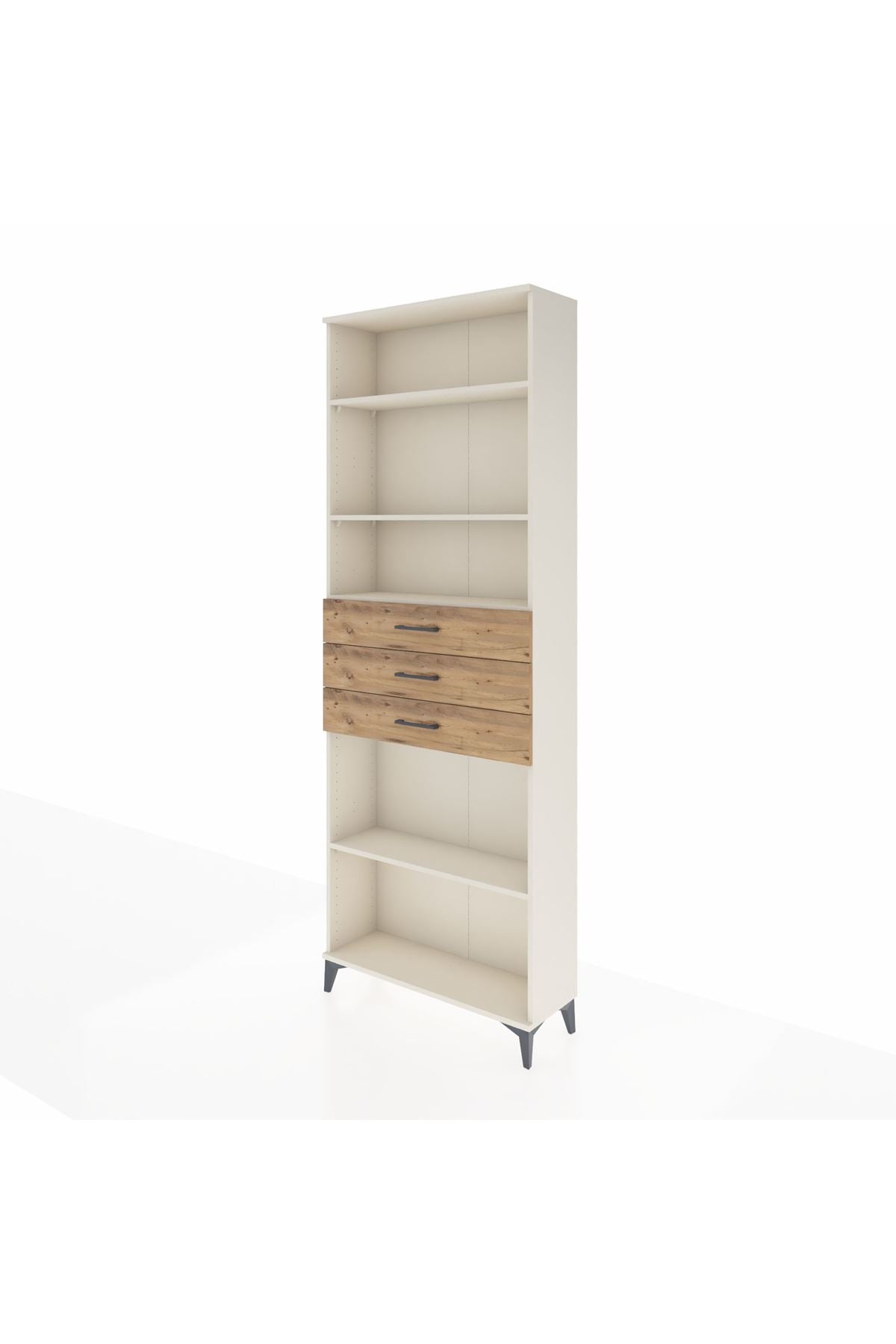 Arges Dolap 4 Raflı 3 Çekmeceli 88x30x243 - S33M276V3A