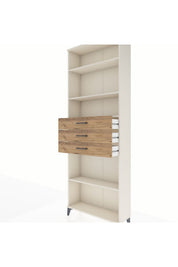 Arges Dolap 4 Raflı 3 Çekmeceli 88x30x243 - S33M276V3A