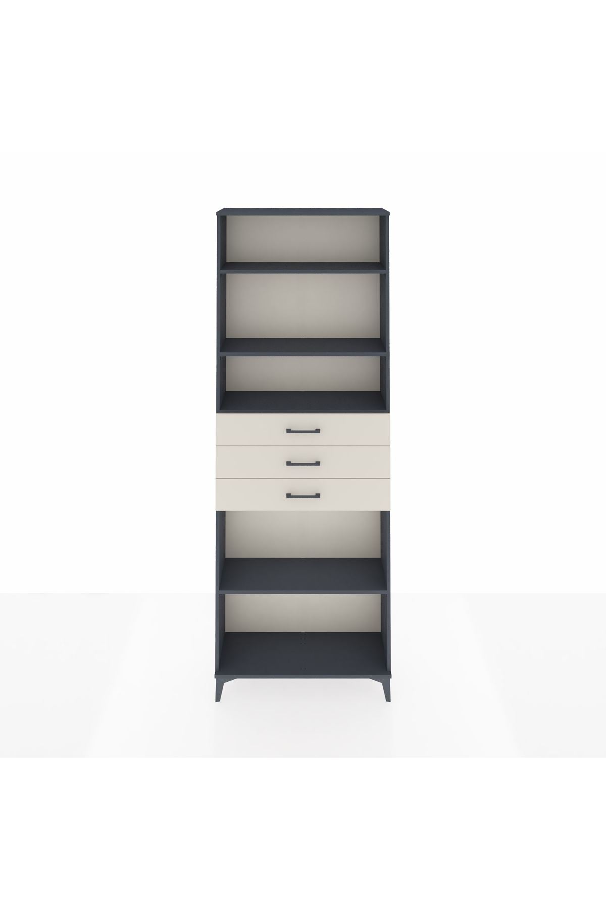 Arges Dolap 4 Raflı 3 Çekmeceli 88x30x243 - S33M276V4A