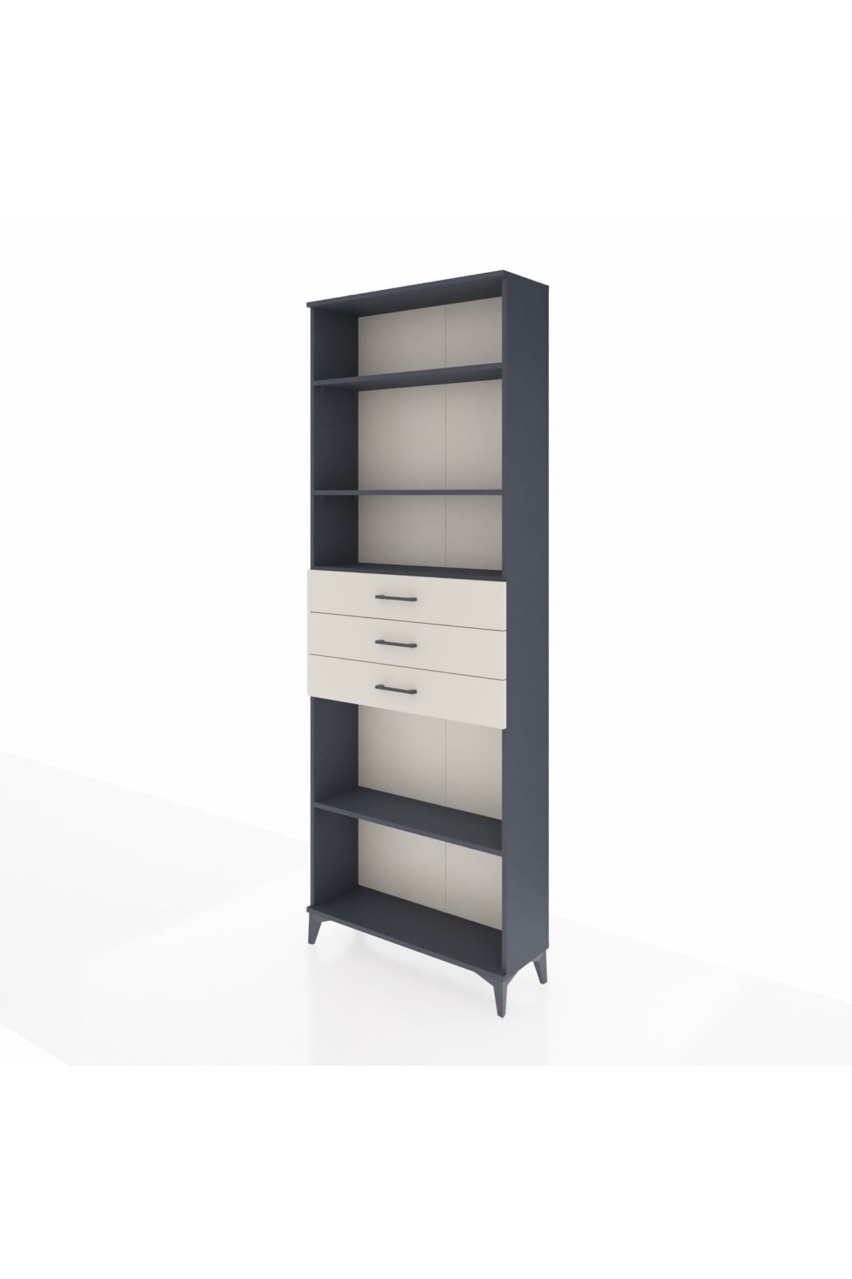 Arges Dolap 4 Raflı 3 Çekmeceli 88x30x243 - S33M276V4A