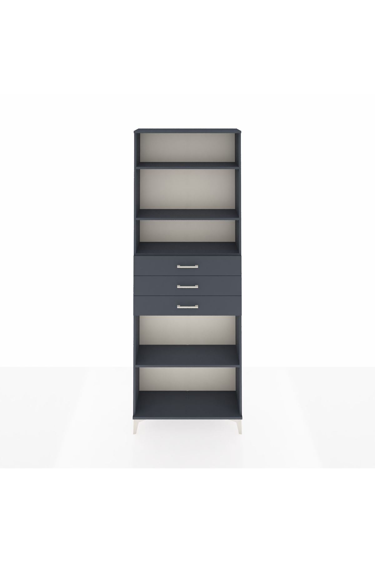 Arges Dolap 4 Raflı 3 Çekmeceli 88x30x243 - S33M276V5A