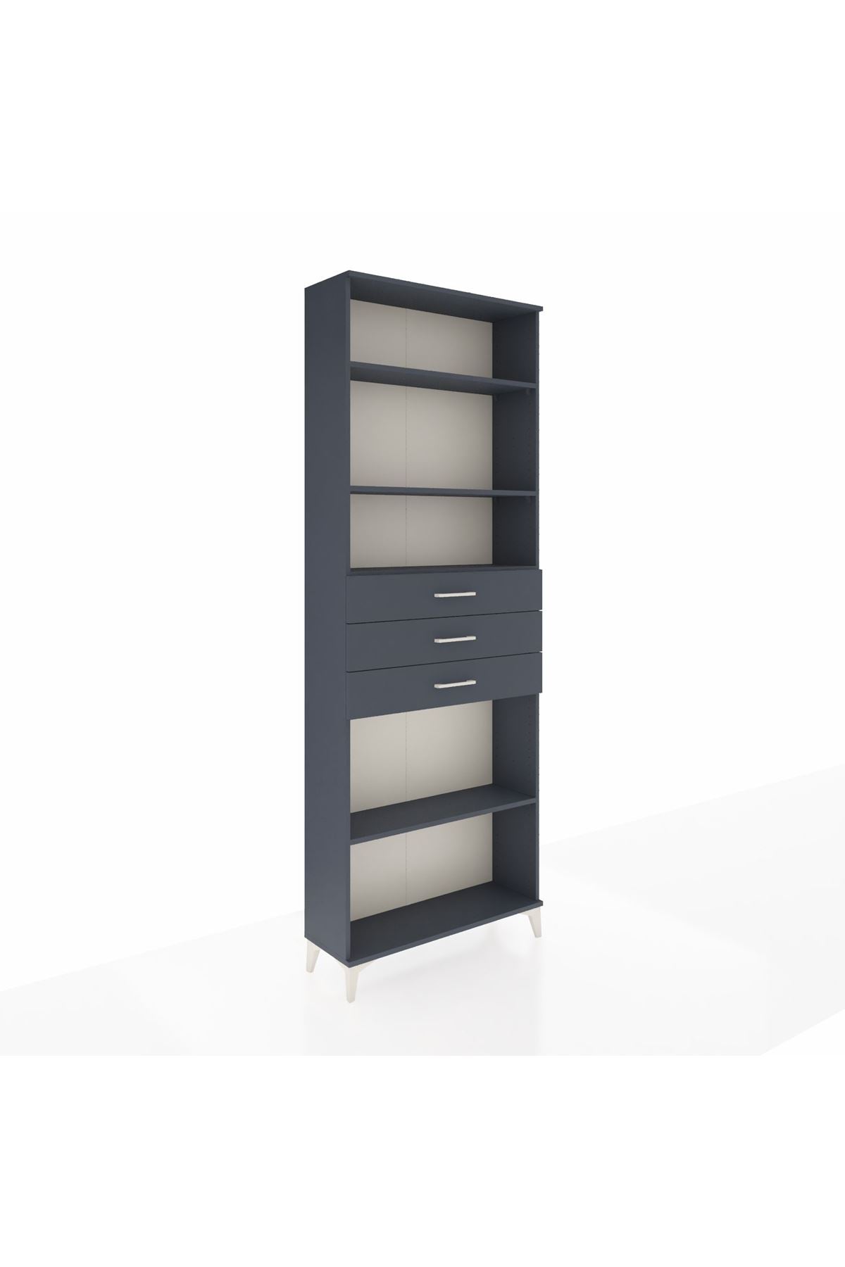 Arges Dolap 4 Raflı 3 Çekmeceli 88x30x243 - S33M276V5A